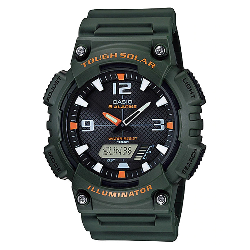 Casio Youth Men's Watch AQ-S810W-3AVDF | Resin | Water-Resistant | Minimal | Quartz Movement | Lifestyle| Business | Scratch-resistant | Fashionable | Halabh.com