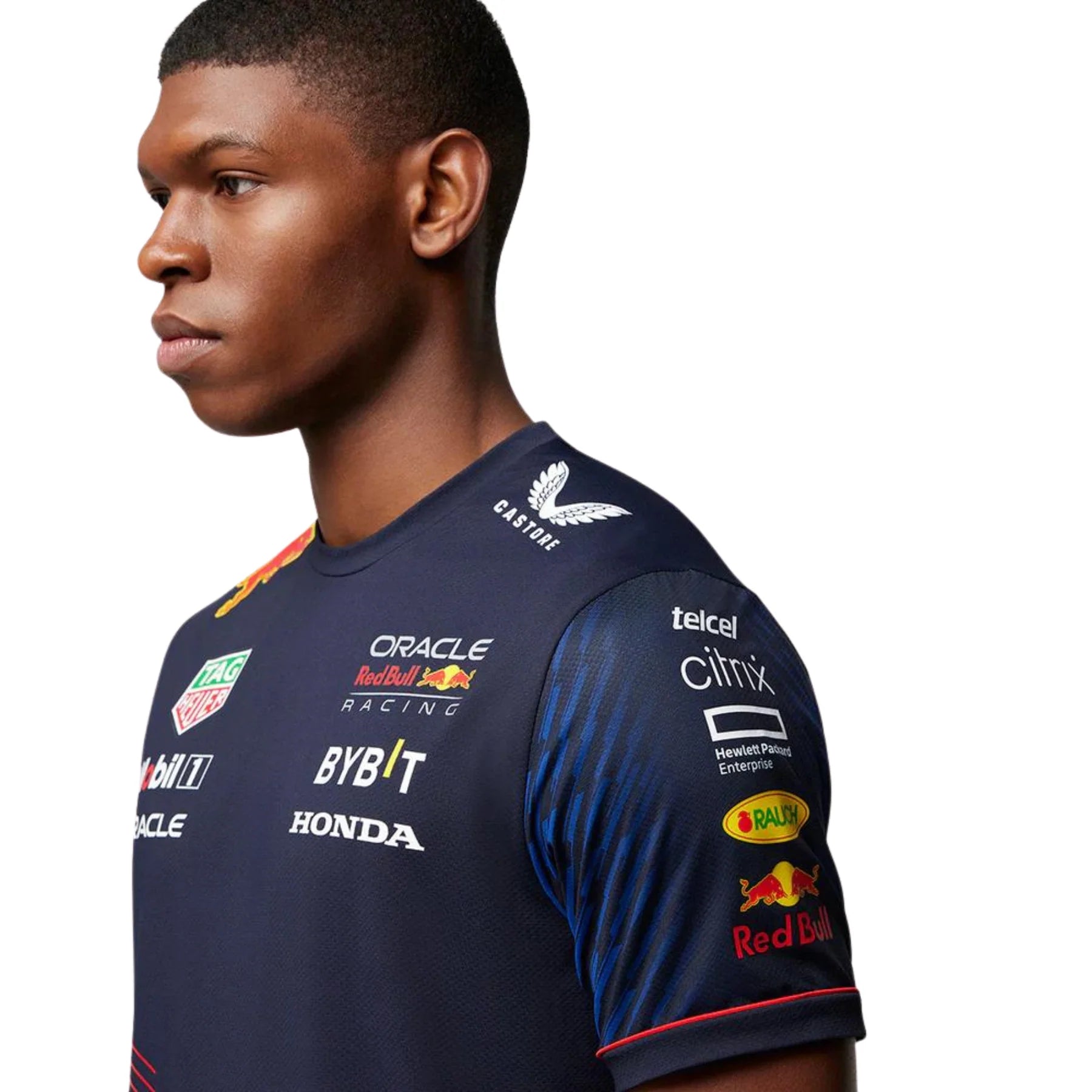 Castore Polo Shirt | Red Bull Racing T Shirt | Formula 1 Driver T Shirts | F1 Clothing | Color Navy | For Men | Best Wearing in Bahrain | Halabh.com