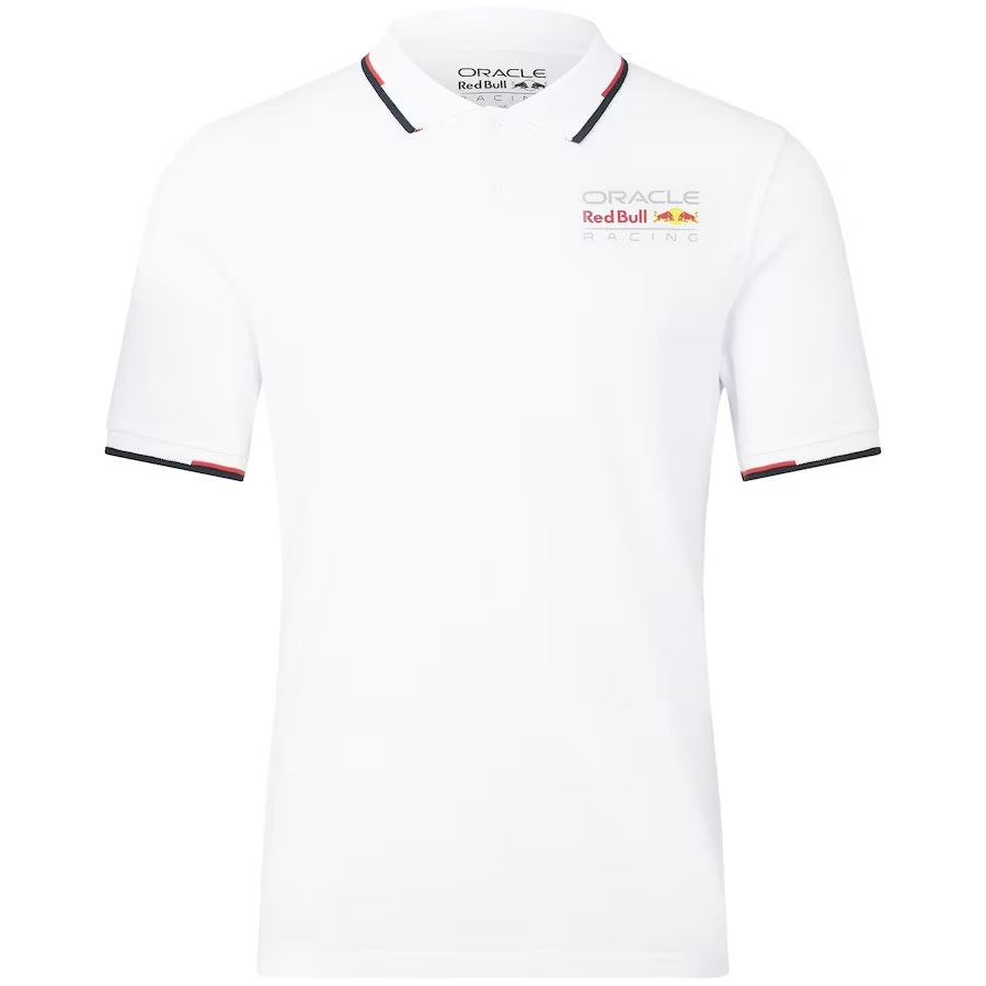 Castore Polo Shirt | Red Bull Racing Shirt | Formula 1 Driver T Shirts | F1 Clothing | Color White | Best Wearing in Bahrain | Halabh.com
