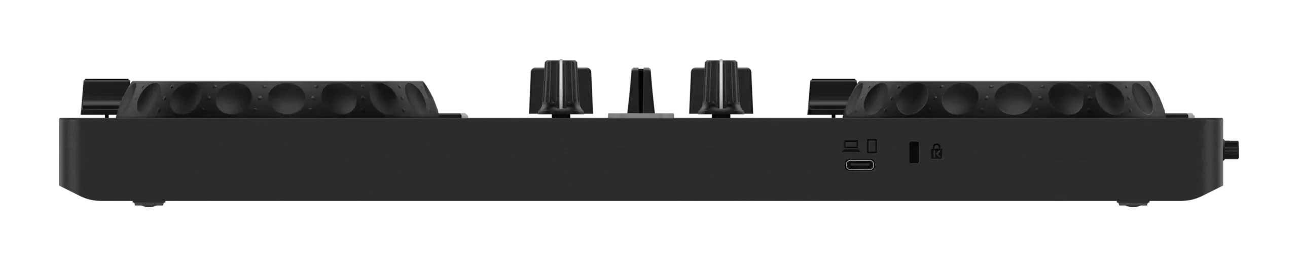 Compact 2-channel DJ controller