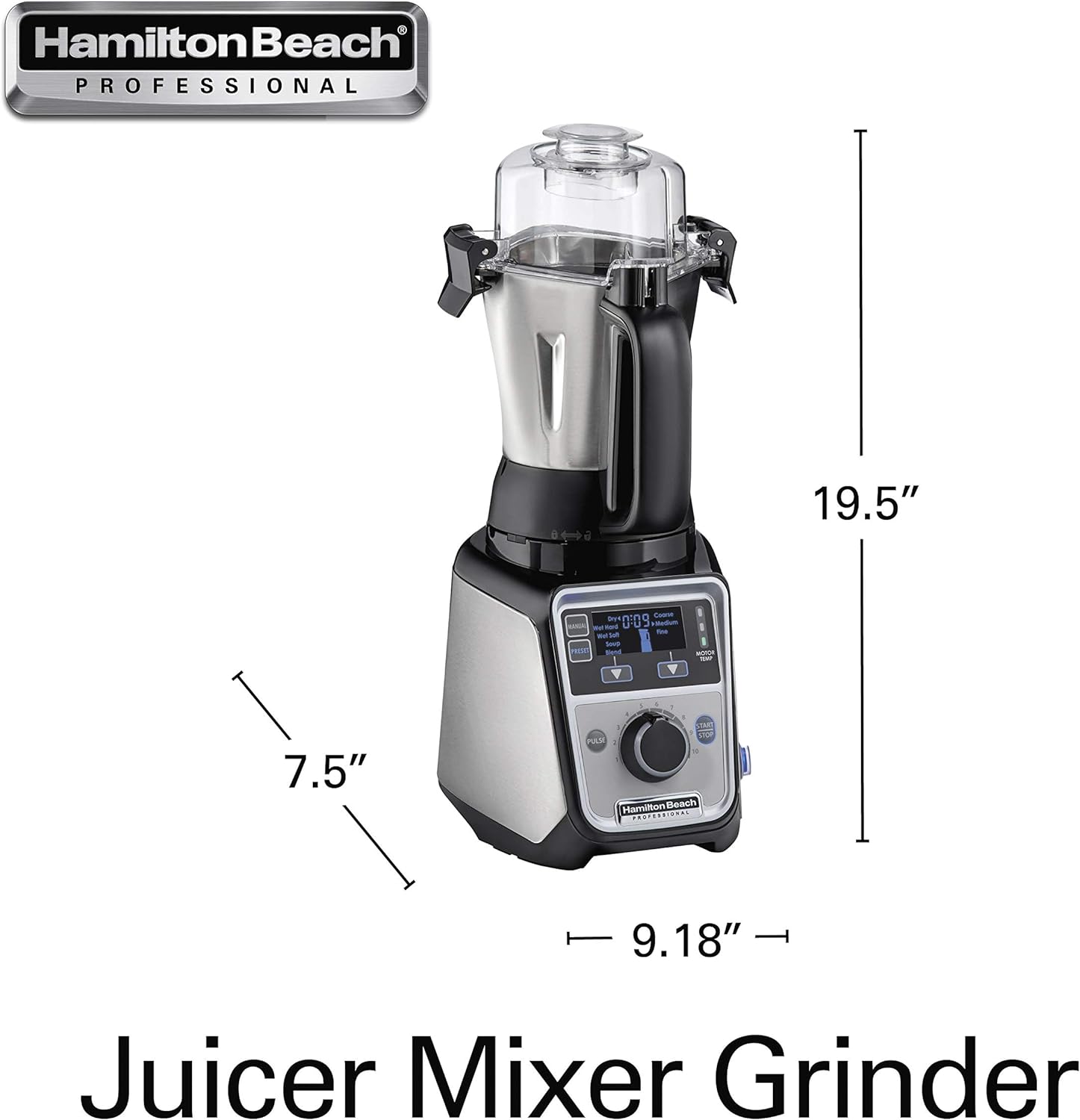 Hamilton Beach 4-in-1 Juicer Mixer Grinder 1400 Watt | Kitchen Appliances | Kitchen & Dinning | Best Mixer Grander in Bahrain | Halabh.com