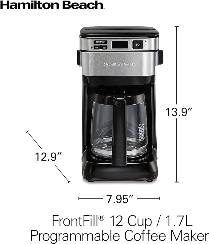 Hamilton Beach Front Fill Programmable Coffee Maker 950W | In The Best Coffee Maker in Bahrain | Kitchen & Dinning | Kitchen Appliances | Halabh.com