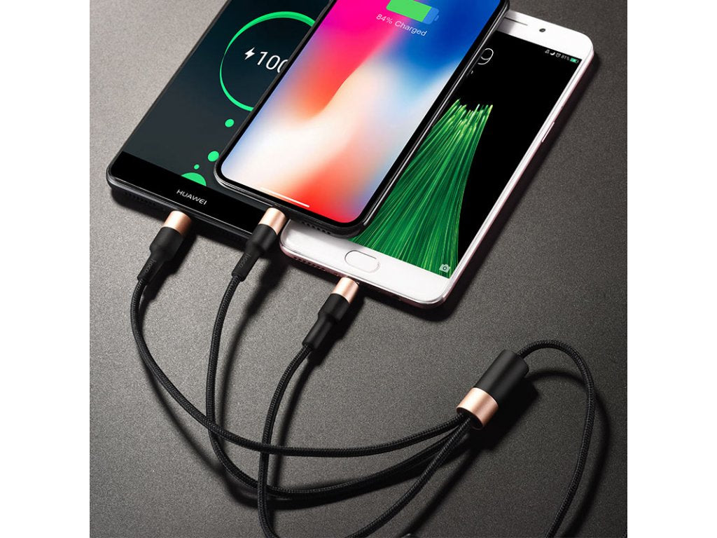 Hoco Charging Cable | Color Black and Gold | Mobile Charger | Best Mobile Accessories in Bahrain | Halabh