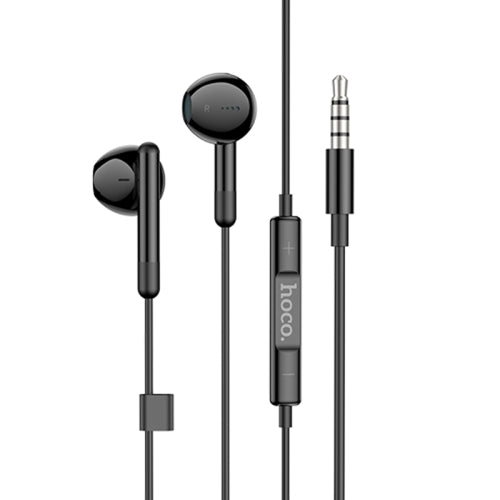 Hoco Wired Earphones | Color Black | Wearables | Best Mobile Accessories in Bahrain | Halabh