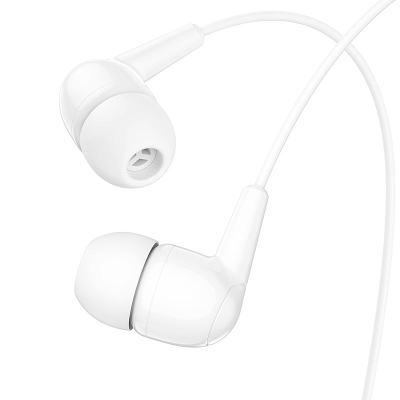 Hoco Wired Earphones | Color White | Wearables | Best Mobile Accessories in Bahrain | Halabh