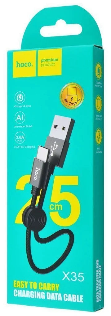 Hoco X35 Charging Data Cable | Chargers | Color Black | Best Mobile Accessories in Bahrain | Halabh