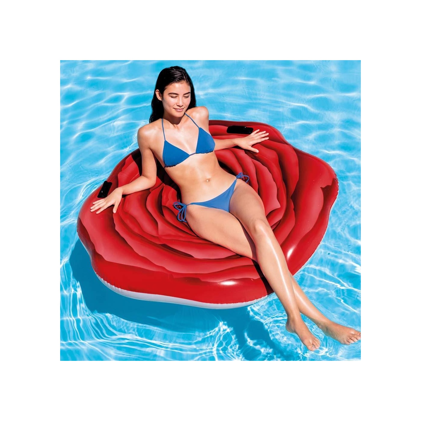 Intex Inflatable Red Rose Mat | Best Inflatable Mattress in Bahrain | Swimming Accessories | Halabh.com