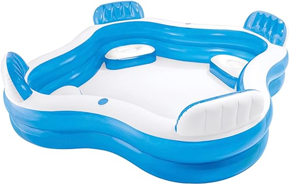 Intex Swim Center Family Lounge Inflatable Pool | Swimming Accessories | Best Inflatable Pool in Bahrain | Halabh.com 