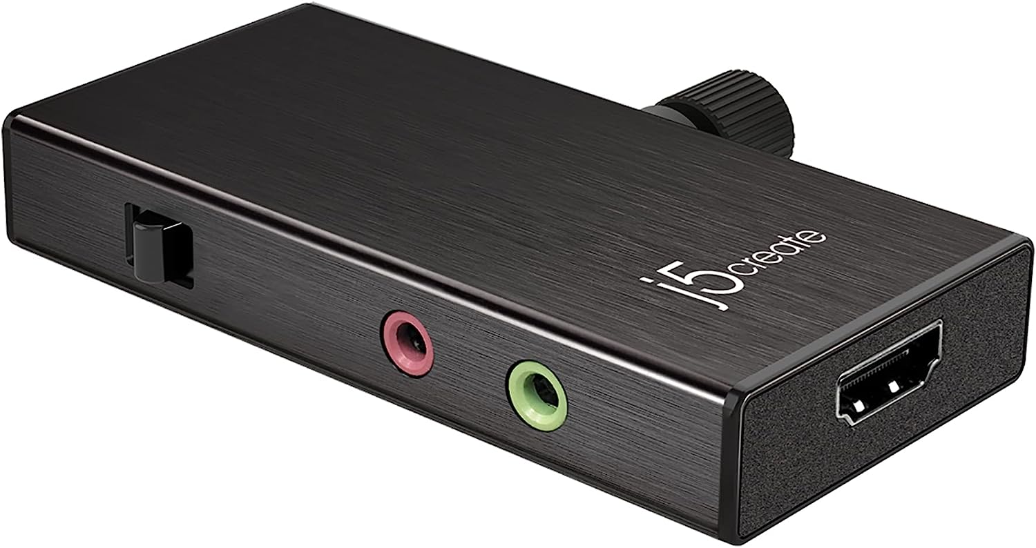 J5create Live Video Capture Card | Color Black | Gaming Accessories in Bahrain | Halabh
