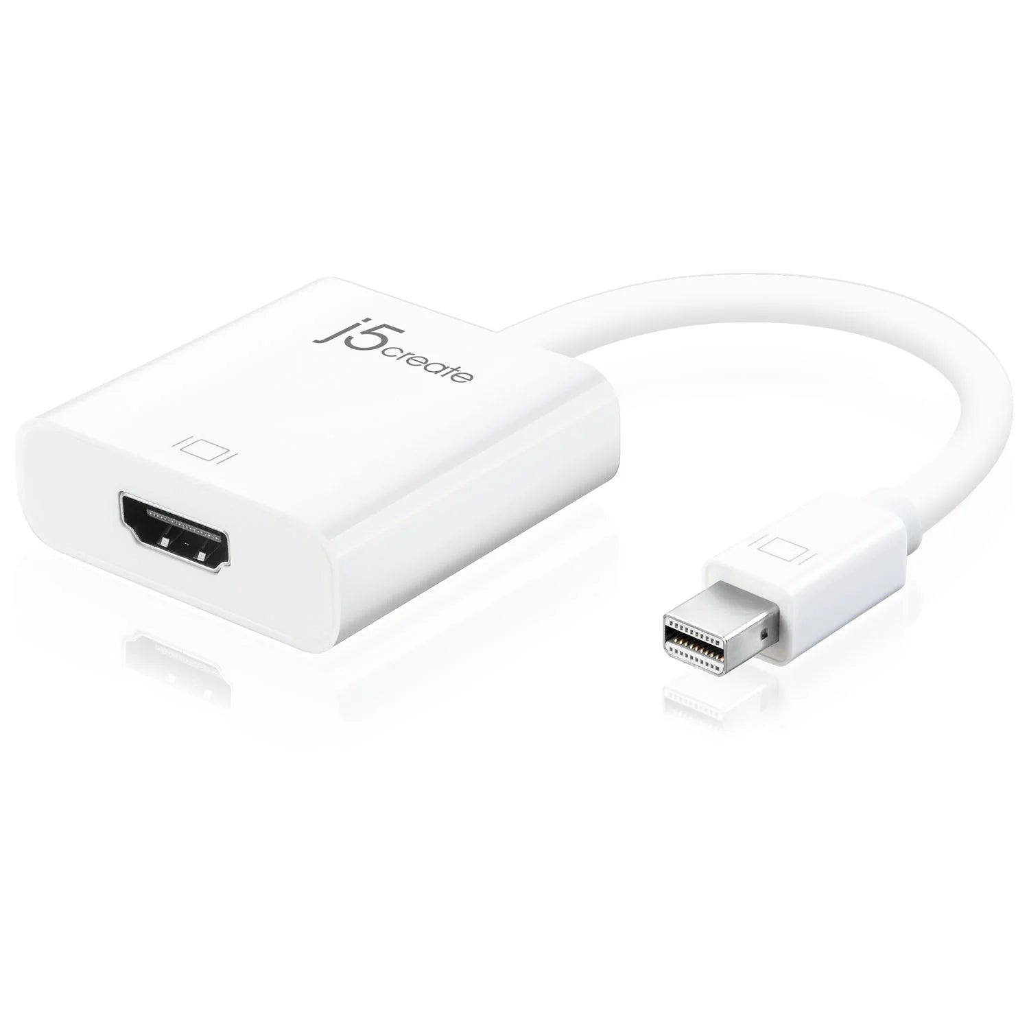 J5create Mini Display Port to HDMI Adapter | Color White | Best Cables and Adapters | Mobile Accessories in Bahrain | Halabh