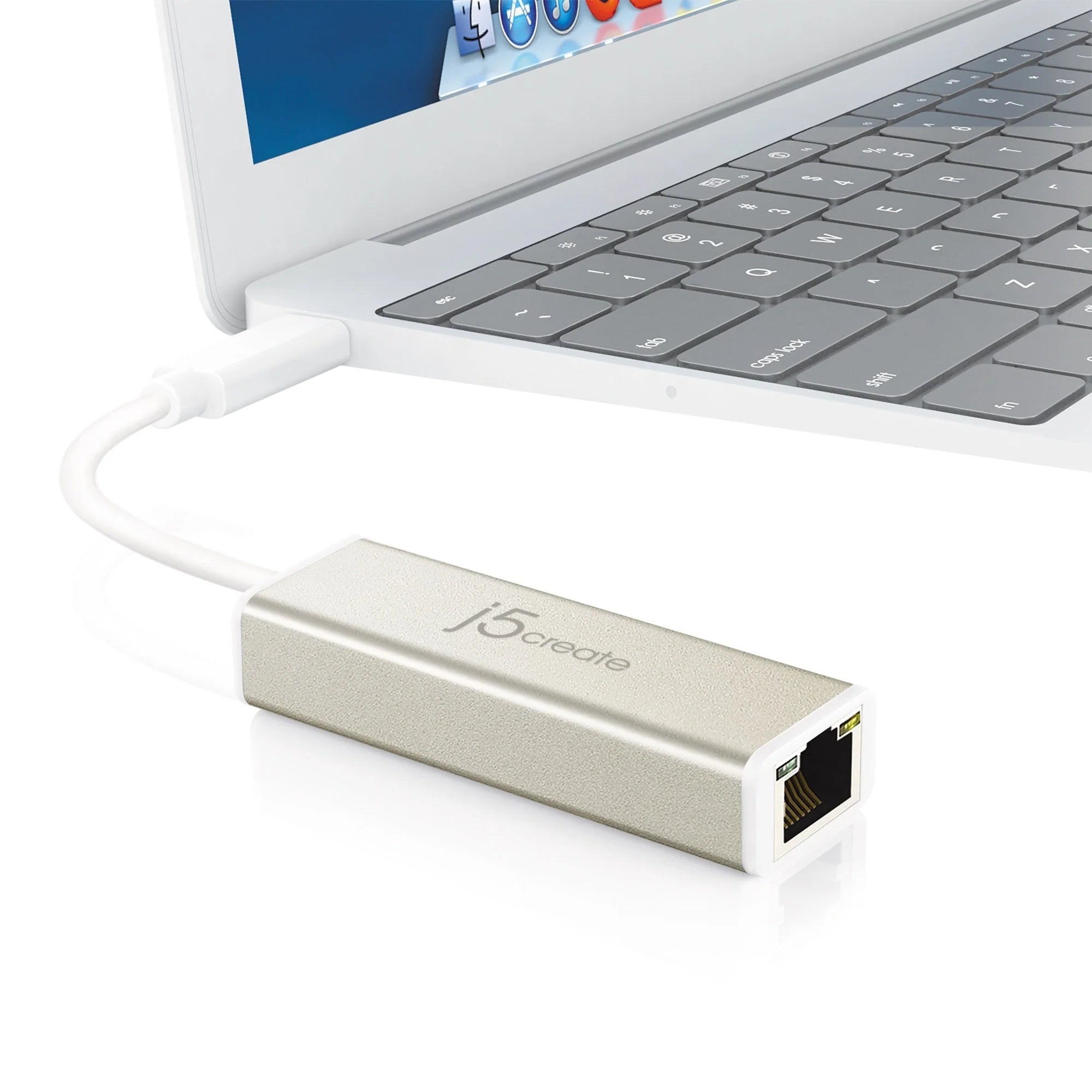 J5create Usb C Gigabit Ethernet Adapter | Color Silver | Best Computer Accessories in Bahrain | Halabh