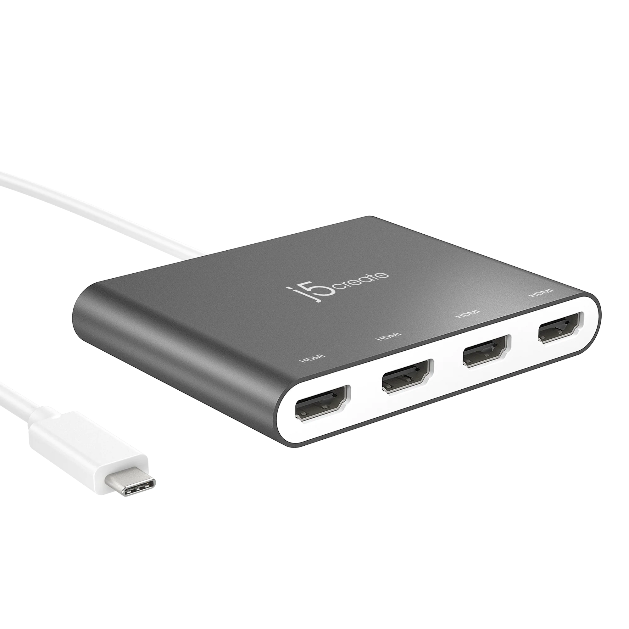 J5create USB C to 4 Port HDMI Multi Monitor Adapter | Best Computer Accessories in Bahrain | Usb Hub | Halabh