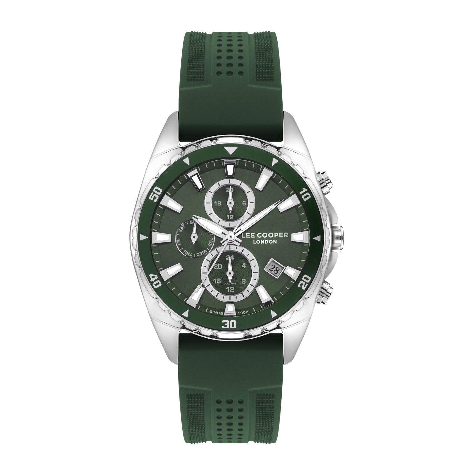 Lee Cooper Men Watch | Display Analog | Color Green | Wrist Watch | Best Watches and Accessories in Bahrain | Halabh