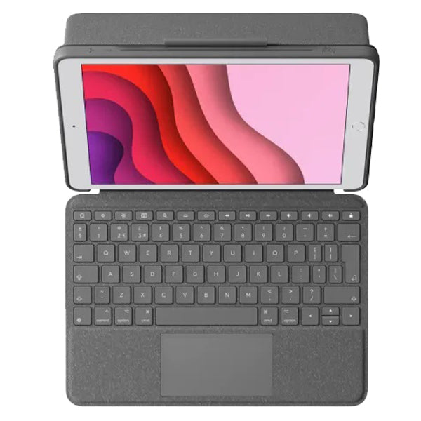 Logitech Combo Touch Backlit Keyboard Case With Trackpad For IPad | Color Graphite | Best iPad Accessories in Bahrain | Halabh