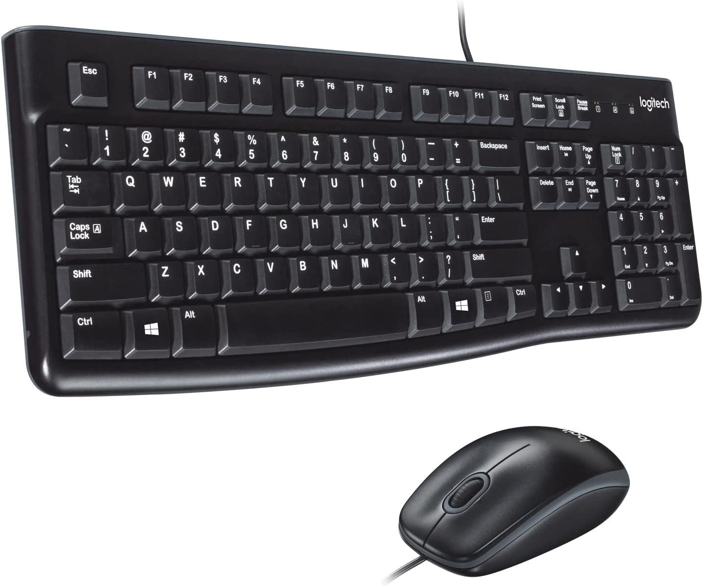 Logitech MK120 Wired Keyboard and Mouse | Color Black | Best Computer Accessories | Halabh
