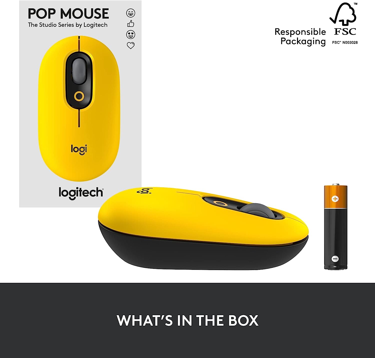 Logitech Pop Wireless Mouse With Customizable Emojis | Best Computer Accessories in Bahrain | Halabh