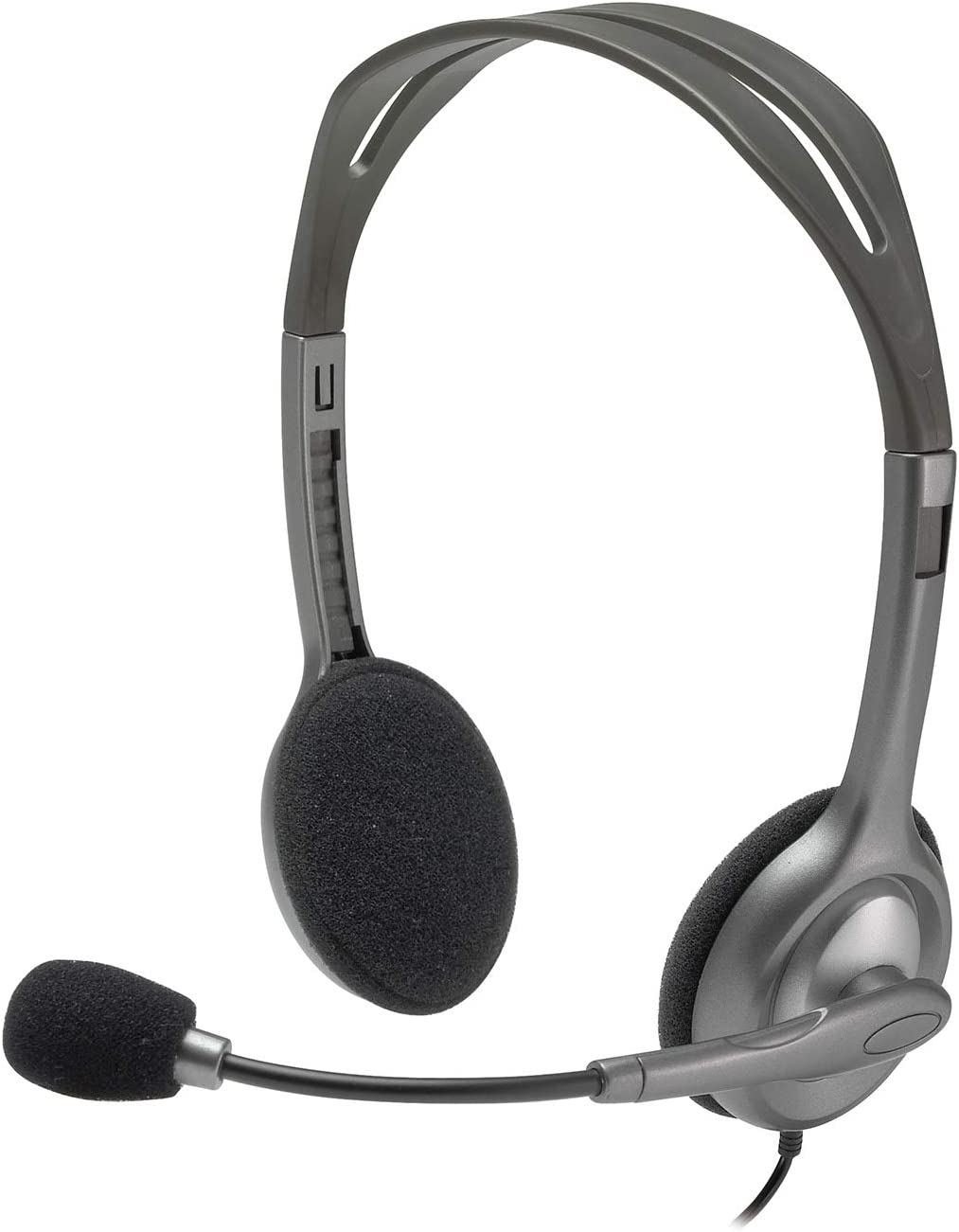 Logitech Stereo Headset | H110 | Color Gray | Wearbales | Gaming Headphones | Computer Accessories in Bahrain | Halabh