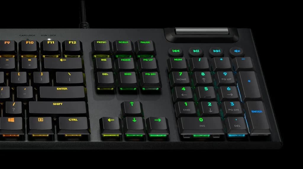 Logitech Wired Mechanical Gaming Keyboard | Best Gaming Accessories in Bahrain | Color Black | Halabh