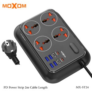 Moxom MX-ST24 12in1 PD Power Strip 2m Cable Length
