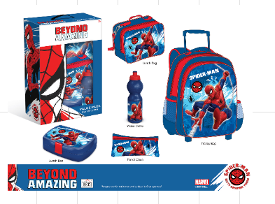 Marvel The Amazing Spiderman 5-in-1 School Set 16inch | Baby Toys & Gifts | Halabh.com