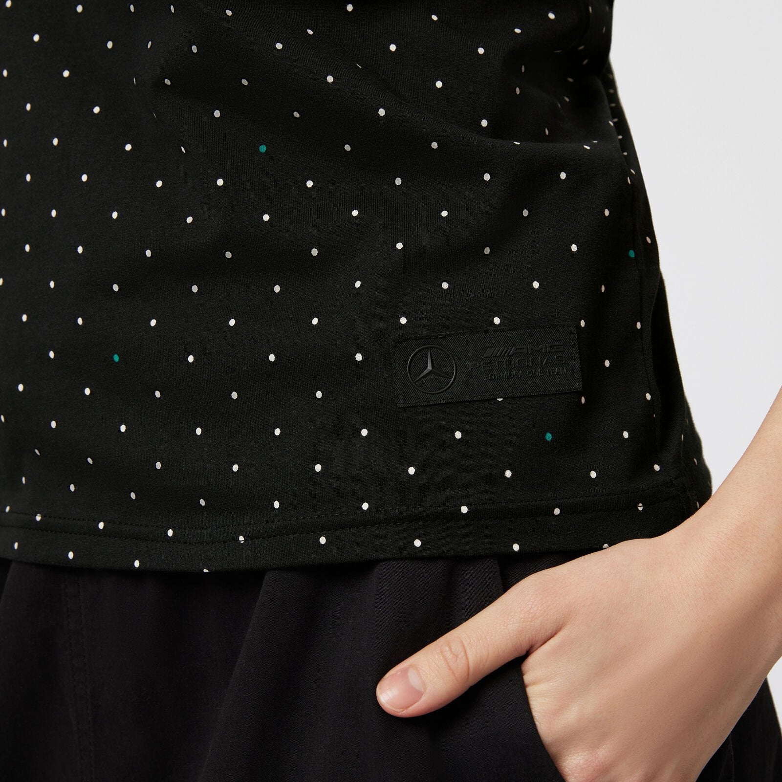 Mercedes-AMG F1 Women's Polka Dot T-shirt | Best Women's T-shirt in Bahrain | Halabh.com