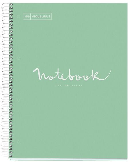 MiquelRius Notebook 5 A4 Extrad Cover 120H Stripe | School Stationary | Halabh.com