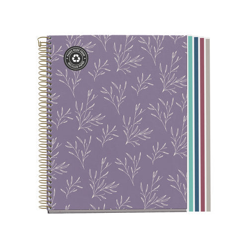 Miquelrius A5 120-Page Horizon Ring Notebook Lilac Garden | School Stationary | Halabh.com