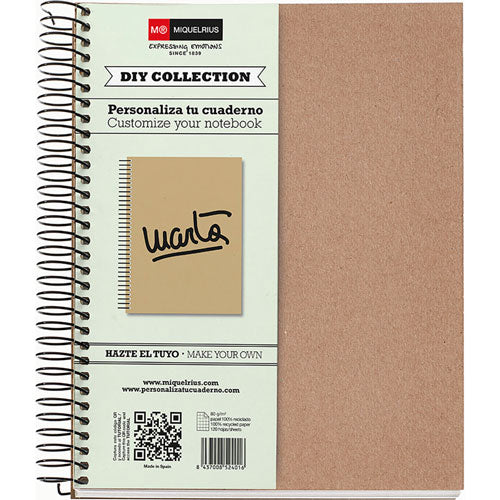 Miquelrius French Shape DIY Ruled Notebook 120 Sheets | School Stationary | Halabh.com
