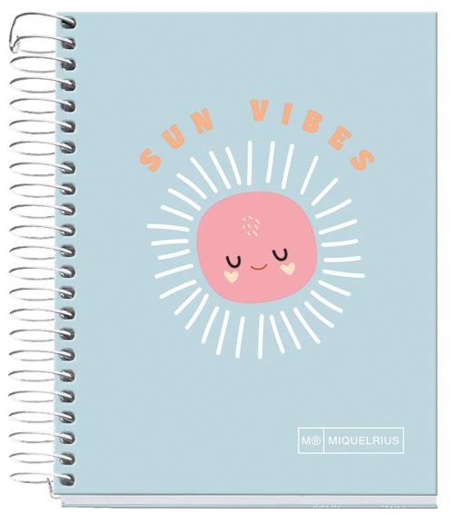 Miquelrius Notebook 4 A6 140H 70G Horizontal Sun Vibes | School Stationary | Halabh.com