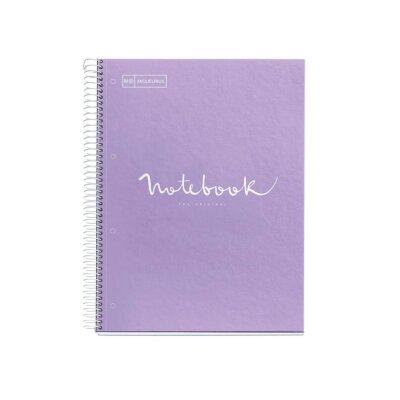 Miquelrius Notebook A4 120sh Line 90g Emotions Lavender | School Stationary | Halabh.com