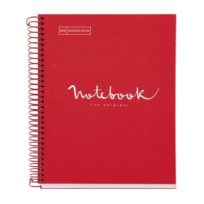 Miquelrius Notebook A5 90g 120sh Spiral Lines Emotions | School Stationary | Halabh.com