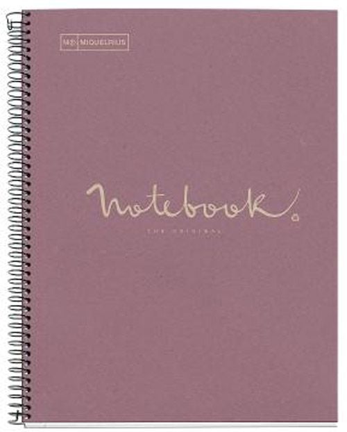 Miquelrius Recycled Eco Notebook A4 with Spiral 80 Sheets | School Stationary | Halabh.com