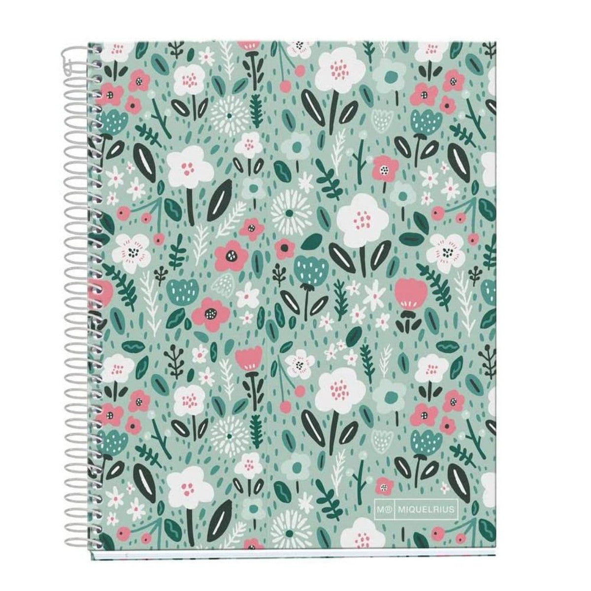 Miquelrius Spring Flowers Fashion 4 Subject Notebook | School Stationary | Halabh.com