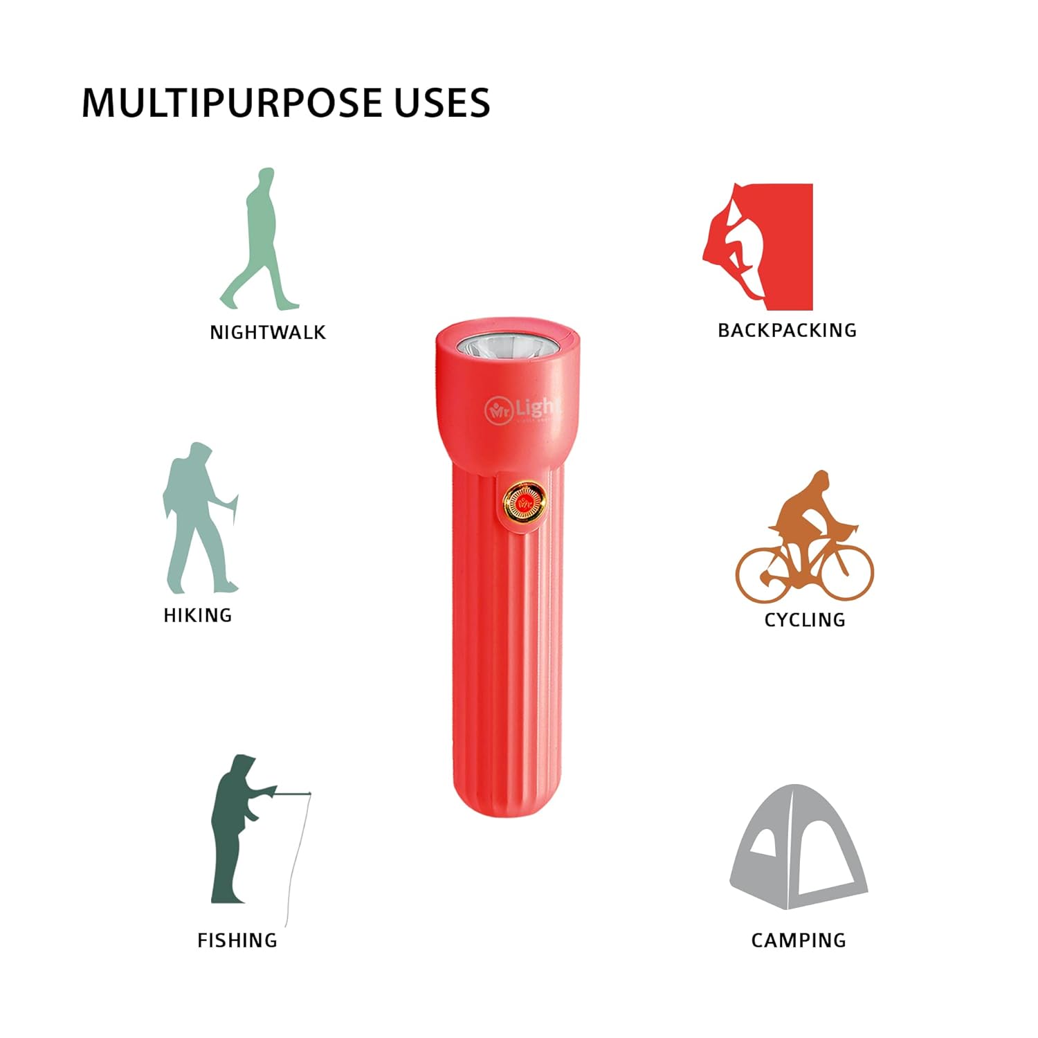 Mr.Light Rechargeable LED Pocket Flashlight | Best Flashlight in Bahrain | Halabh.com