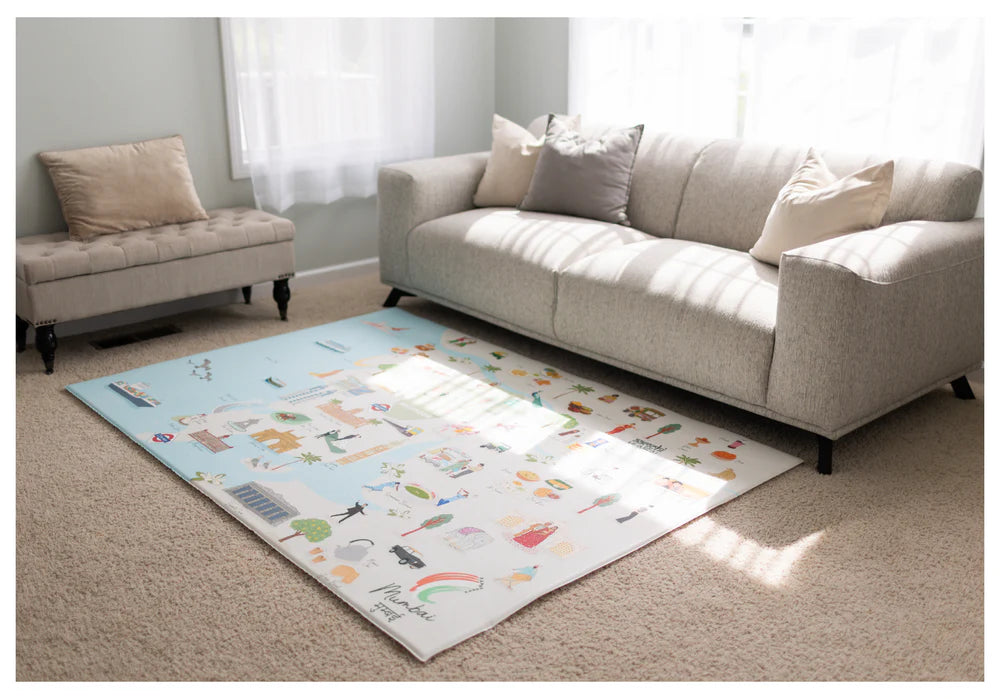 Mumbai City Reversible Playmat | Best Baby Ply Mats in Bahrain | Halabh.com