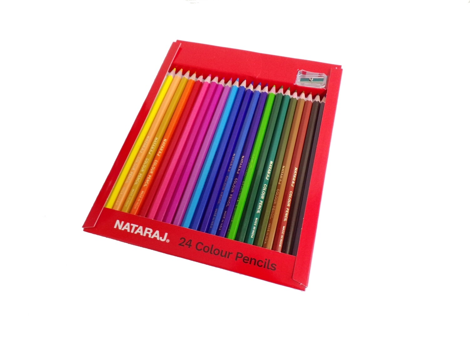 Nataraj Full Size Color Pencils - 24PCS | Best Color Pencils in Bahrain | Stationary & Craft | Halabh.com