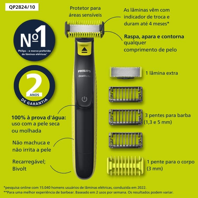 Philips One Blade 4 Comb Face & Body Trimmer & Shaver | Hair Trimmer & Shaver | Halabh.com