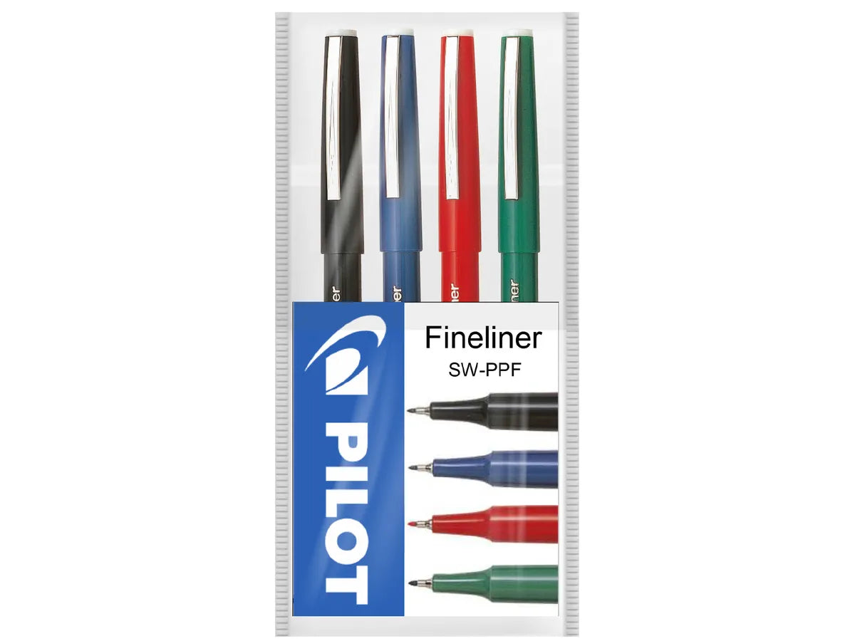 Pilot Fineliner Colors Case | Pack of 4 | Office Supplies and Stationery in Bahrain | Halabh