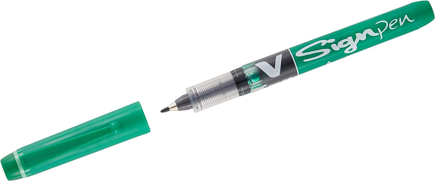 Pilot V-Sign Liquid Ink Pen | Office Supplies and Stationery in Bahrain | Color Green | Halabh