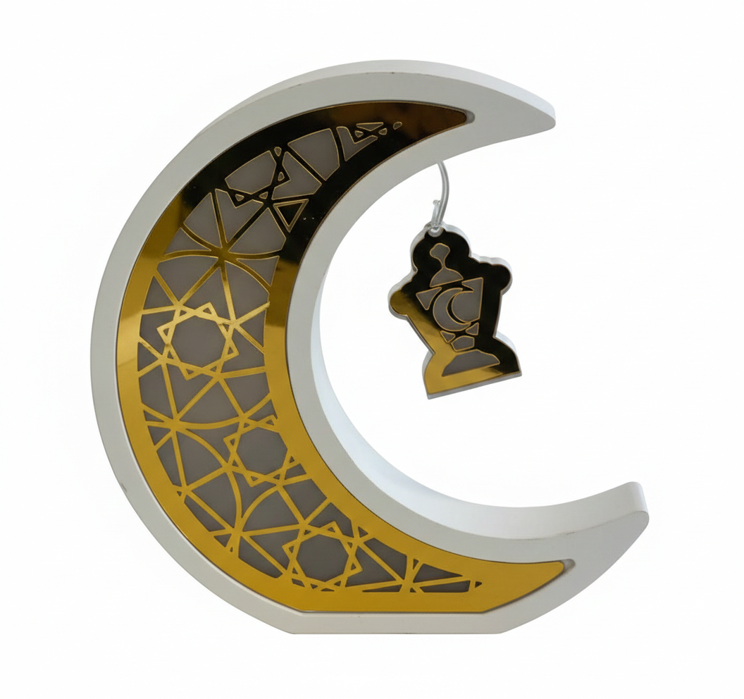 Crescent Moon & Lantern Decor