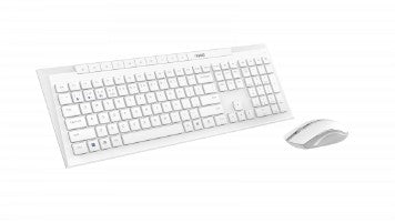 Rapoo 8210M English and Arabic Combo Multimode Wireless Keyboard and Mouse | Color White | Best Computer Accessories in Bahrain | Halabh