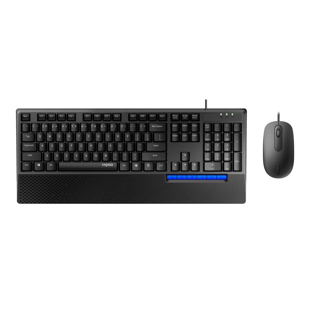 Rapoo NX2000 Wired Combo of Keyboard and Mouse | Best Computer Accessories in Bahrain | Halabh