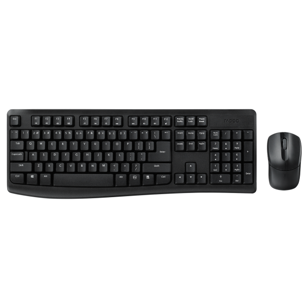 Rapoo X1800 Pro Keyboard And Mouse Combo | Color Black | Best Computer Accessories in Bahrain | Halabh