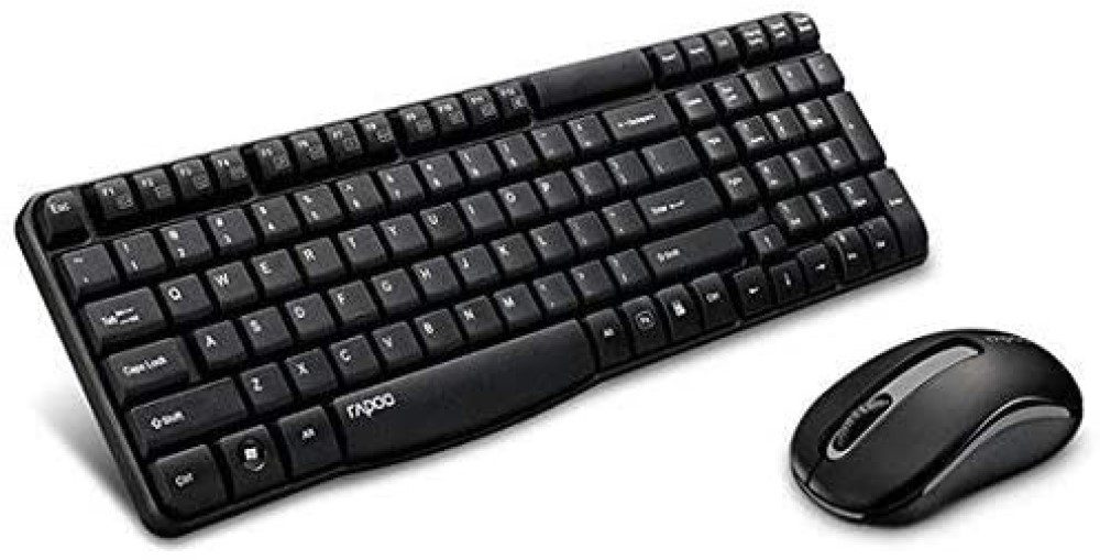 Rapoo X1800s Wireless Combo Keyboard and Mouse | Color Black | Best Computer Accessories in Bahrain | Halabh