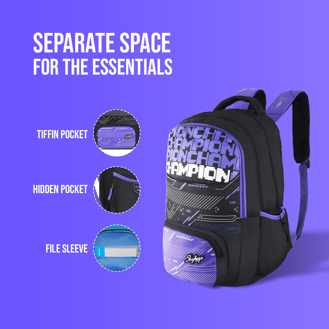 Skybags Squad Nxt 02 School Backpack | Bags & Sleeves | Halabh.com