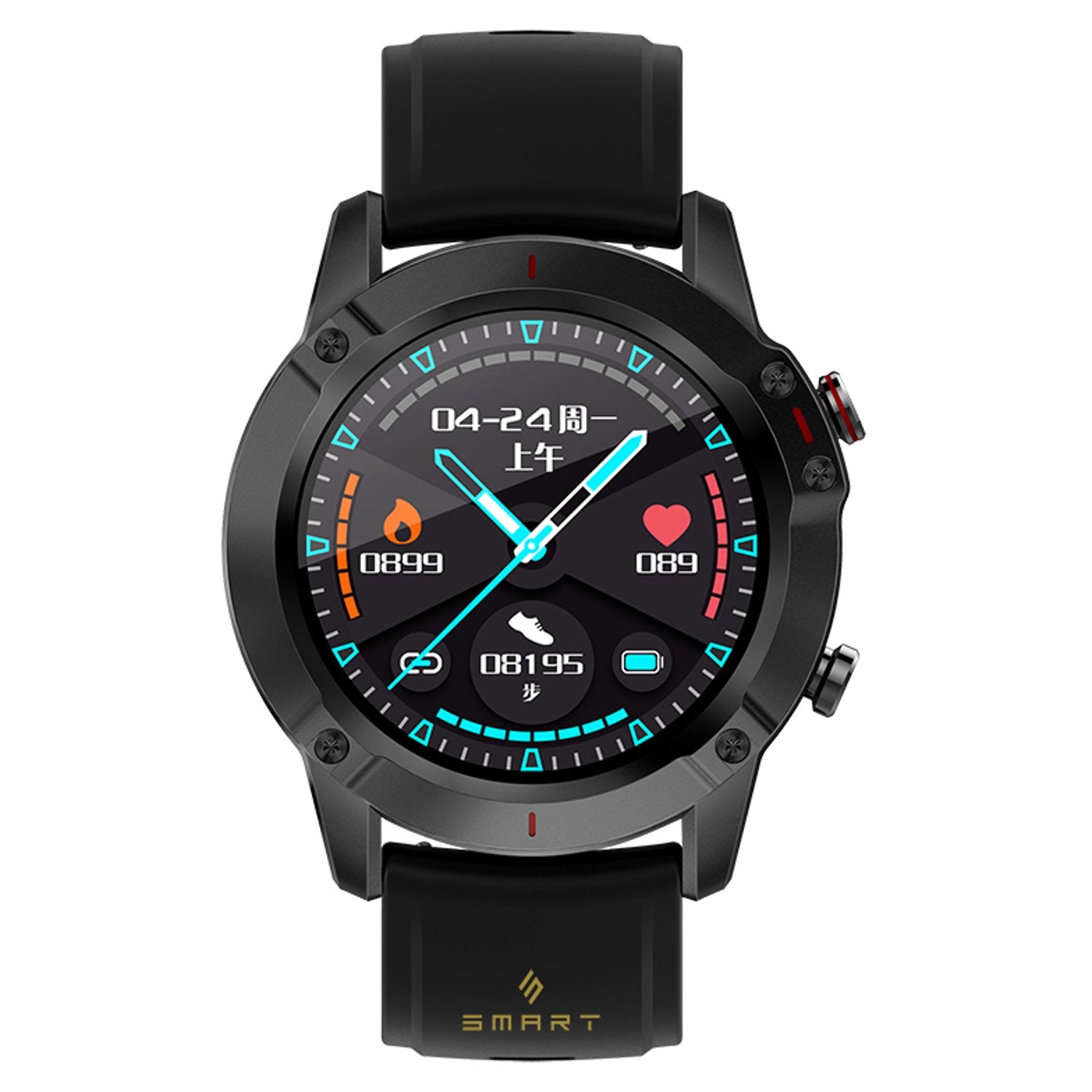 Smart VFIT Play Smart Watch Black - SW01 | Resin | Water-Resistant | Minimal | Quartz Movement | Lifestyle| Business | Scratch-resistant | Fashionable | Halabh.com