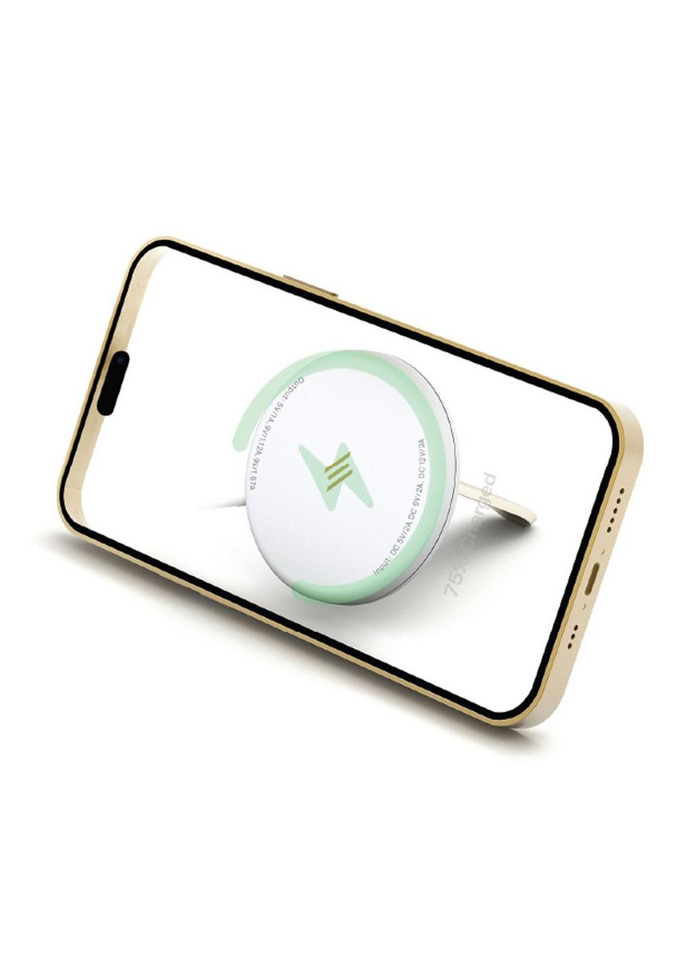 Smart Wireless Megasafe Charger | Color White and Silver | Mobile Chargers | Best Mobile Accessories in Bahrain | Halabh