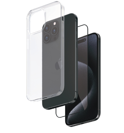 Smartix Premium Bundle for iPhone 15 Pro - Glass + Case | Mobile Accessories | Halabh.com