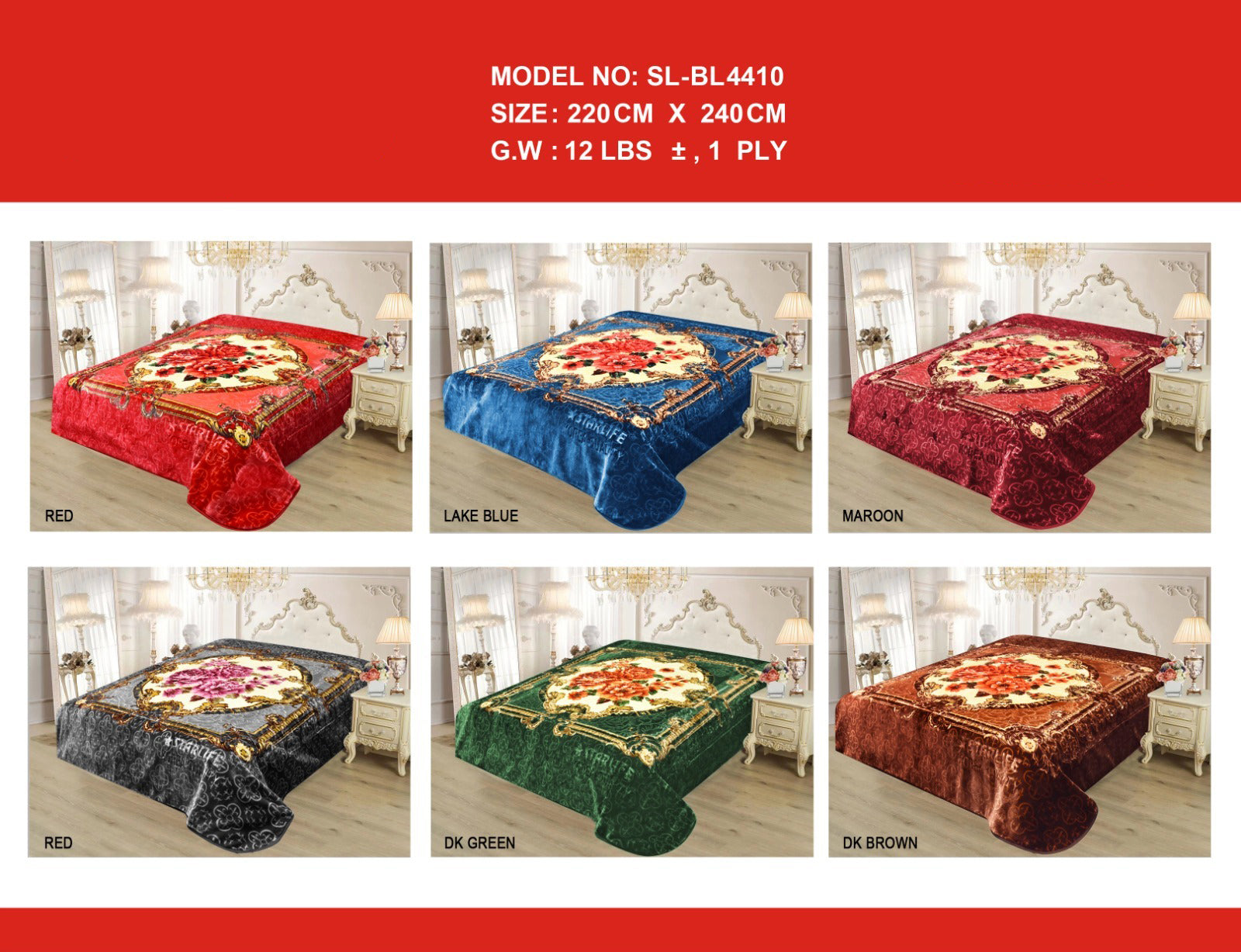 Star Life 1-Ply Blanket 220X240cm 12lbs | Bedroom Linen | Home Appliances | Halabh.com