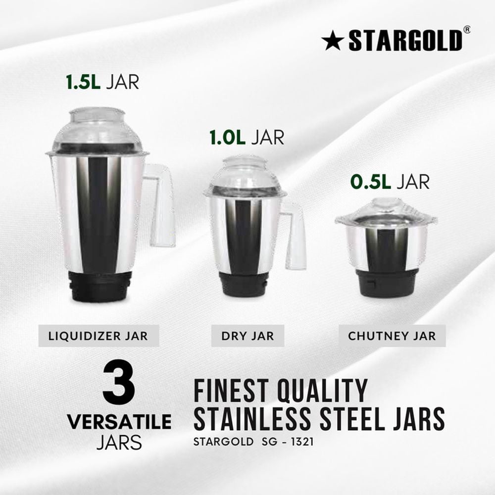 Buy Stargold 3 In 1 Mixer Grinder 800W in Bahrain | Halabh